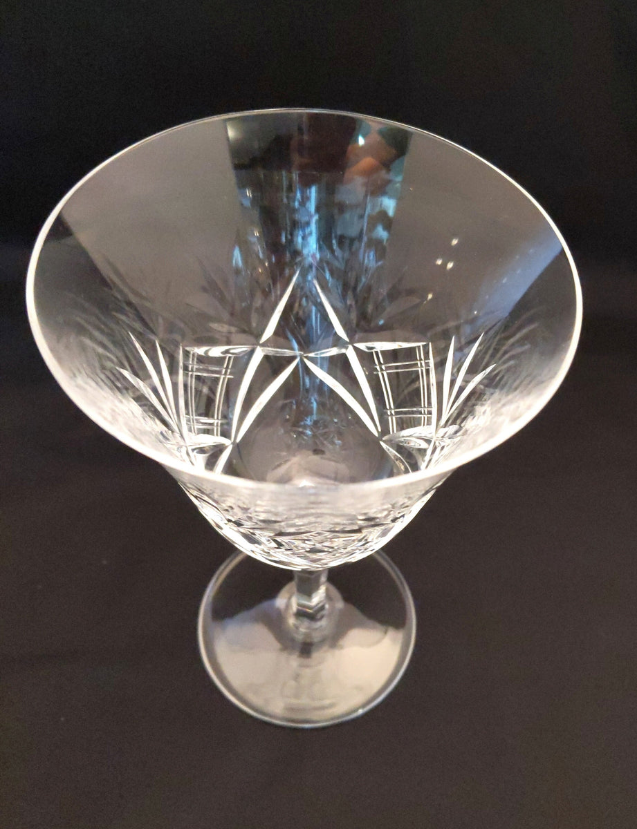 Star Wine Glass, Etched Crystal