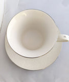 Ivory Fantasy Tea Cup and Saucer; Japan China Co.
