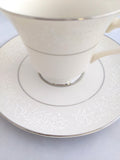 Ivory Fantasy Tea Cup and Saucer; Japan China Co.