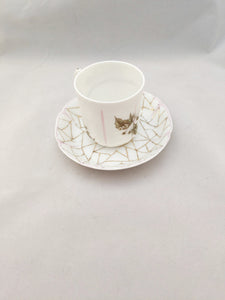 Haviland Tea Cup and Saucer; Depose Demitasse Tea Cup and Saucer, Circa 1887; Antique Tea Cup; Vintage Teacup