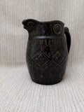 Antique Ohio Regional Pottery Pitcher with Rooster (or Eagle) Spout