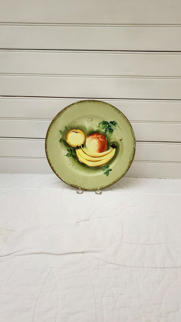 Vintage Norleans Japan Hand Painted Decorative Plate, Fruit Motif