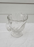 Fostoria Glass Company Colony Swirl Creamer and Open Sugar Bowl, Clear Glass, Vintage
