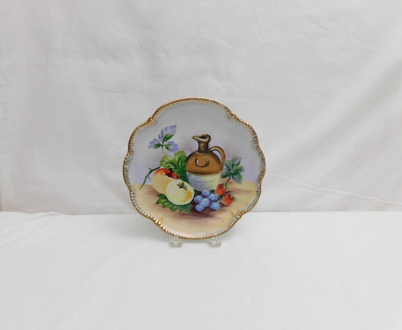 Vintage Ucagco Hand Painted Fruit and Wine Plate