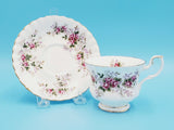 Vintage Royal Albert "Lavender Rose" Bone China Tea Cup and Saucer