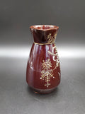 Brown Hand painted Ceramic Pitcher; Moriage Redware Pottery Pitcher; Hand Painted Pitcher, Made in Japan