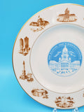 Illinois Sesquicentennial Collectible Plate/ Illinois Sesquicentennial Souvenir Plate/ 1818 to 1968/ Marshall Field & Company