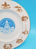 Illinois Sesquicentennial Collectible Plate/ Illinois Sesquicentennial Souvenir Plate/ 1818 to 1968/ Marshall Field & Company