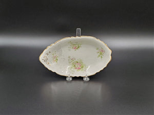 J and G Meakin Oval Floral Dish; Meakin Porcelain Dish