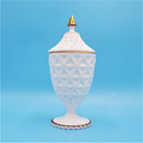 Imperial Glass Cover Compote; Imperial Milk Glass; Lidded Compote; Lidded Candy Dish; Vintage Milk Glass