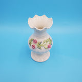 Belleek Floral Vase; Flower Vase; White Porcelain Vase; Belleek Vase