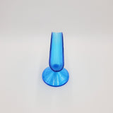 Fenton Art Glass Fan Vase; Fenton Celeste Blue Stretch Glass Fan Vase; Fenton Fan Vase; Fenton #570