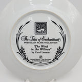 Franklin Porcelain Collectible Plate; Franklin Willow in the Winds Plate; Home Decor; The Tales of Enchantment; Carol Lawson