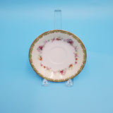 Cherry China Saucer; Made in Japan; Snapdragon Floral Saucer; Fine Bone China Saucer