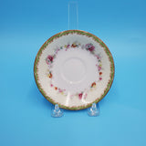 Cherry China Saucer; Made in Japan; Snapdragon Floral Saucer; Fine Bone China Saucer