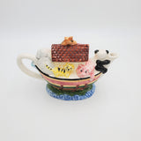 Cardinal Inc Noah's Ark Teapot; Ceramic Teapot; Animal Teapot; Cardinal Inc Teapot; Noah's Ark Teapot