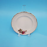 White Floral Saucers; Six Saucers; Porcelain Saucer; Replacement China; Desert Plates