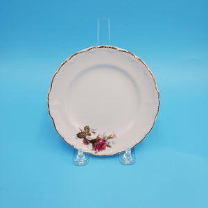 White Floral Saucers; Six Saucers; Porcelain Saucer; Replacement China; Desert Plates