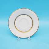 Noritake Gloria Saucer/ Noritake Saucer/ Noritake 6526/ White and Gold Saucer