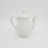 White Tea Pot and Cups Set; Made in Japan; White and Gold Tea Pot and Teacups and Saucers