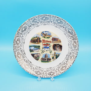 Missouri Souvenir Plate; Missouri Collectible; Collectible Plate; The Show Me State