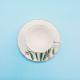Nippon Hand Painted Tea Cup and Saucer; Floral Tea Cup; Nihon Yoko Boeki