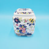 Vintage Hand Painted Ginger Jar;  Royal Crown China; Asian Inspired Cookie Jar