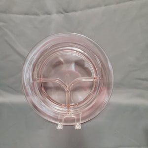 Pink Depression Glass Grill Plate
