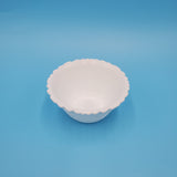 Indiana Glass Milk Glass Basket Weave Bowl; White Glass Bowl