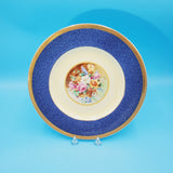 Crown Ducal Floral Plate; Display Plate; Crown Ducal Roma; Blue and White Plate