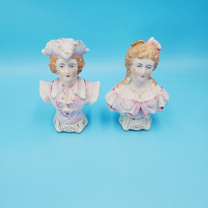 Japanese Bisque Figurines; Halsey Import Figurines