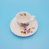 Bold China Floral Tea Cup and Saucer; Made in Occupied Japan Tea Cup