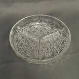 Luxhem de Veropa Crystal Serving Dish; Crystal Divided Dish