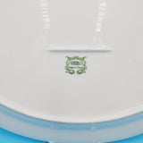 White Floral Platter made in Tangshan China; Ceramic Serving Platter