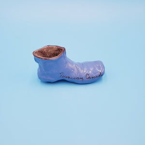 Powasson Canada pottery boot; Powasson Souvenir
