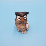 Ceramic Owl Figurine; Brown Owl Figurine