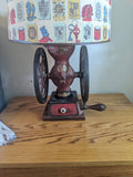 Coffee Grinder Lamp by Enterprise Manufacturing - Antique Coffee Grinder