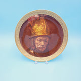 Gorham Manufacturing Rembrandt Man With a Gilt Helmet Portrait Plate