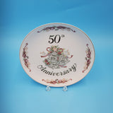 50th Wedding Anniversary Commemorative Plate by Lefton