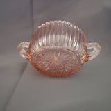 Anchor Hocking Queen Mary Pink Depression Glass Open Sugar Dish