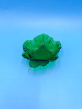 Anchor Hocking Forest Green Maple Leaf Dish - Green Glass Candy Dish