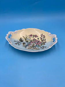 Floral Oval Dish - Hand Painted Floral Dish