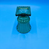 Emerald Green Footed Glass Vase