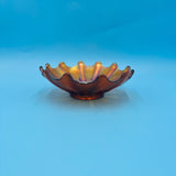 Marigold Carnival Glass Finger Bowl