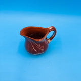 Brown Slag Pottery Pitcher - Marbleized Pitcher