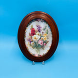 Lena Liu's Floral Cameos Remembrance Collectible Floral Plate by The Bradford Exchange Wall Decor Plate