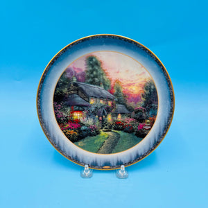 Thomas Kincaid's Peaceful Retreats Julianne's Cottage Decorative Plate by The Bradford Exchange and Lenox China