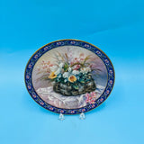 Lena Liu's Basket Bouquets Orchids Collectible Floral Plate by W S George