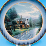 Thomas Kincaid's Peaceful Retreats Moonlit Lane Decorative Plate by The Bradford Exchange and Lenox China