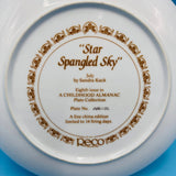 Childhood Almanac Plate Series Star Spangled Sky by Sandra Kuck